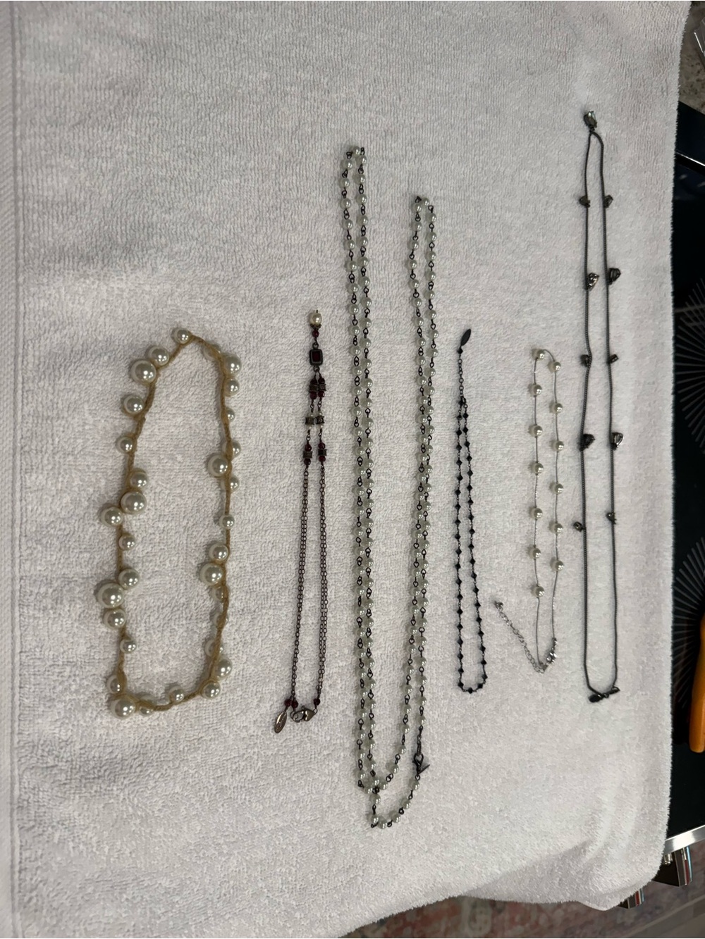 Assorted Women's Necklace Set - Pearl, Silver & Black Styles
